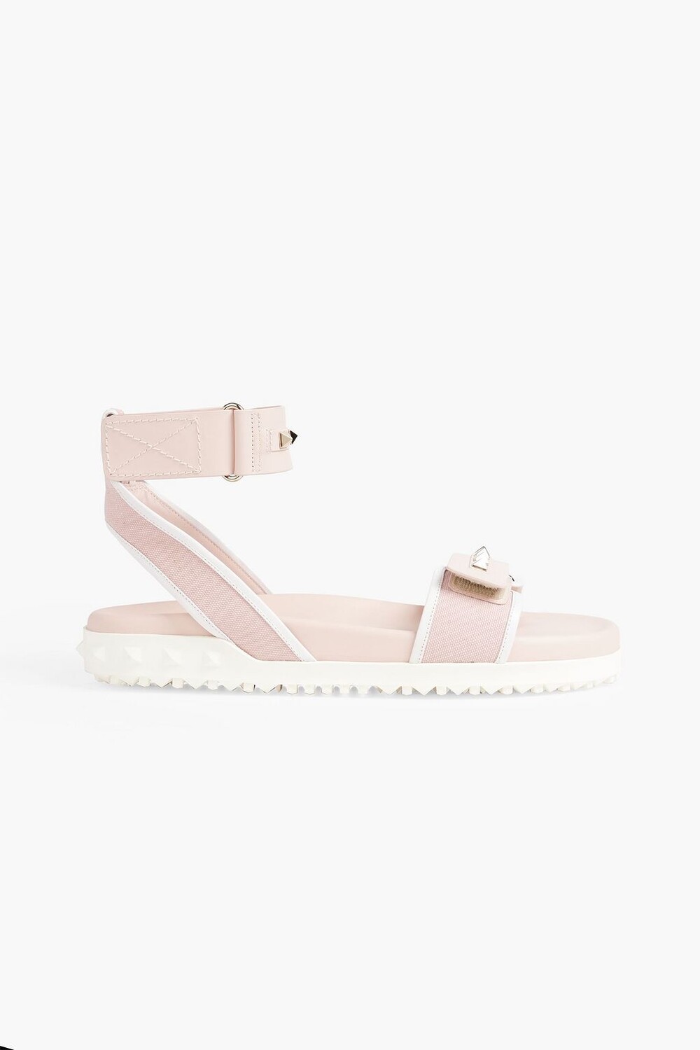

Сандалии Rockstud из парусины и кожи VALENTINO GARAVANI, розовый