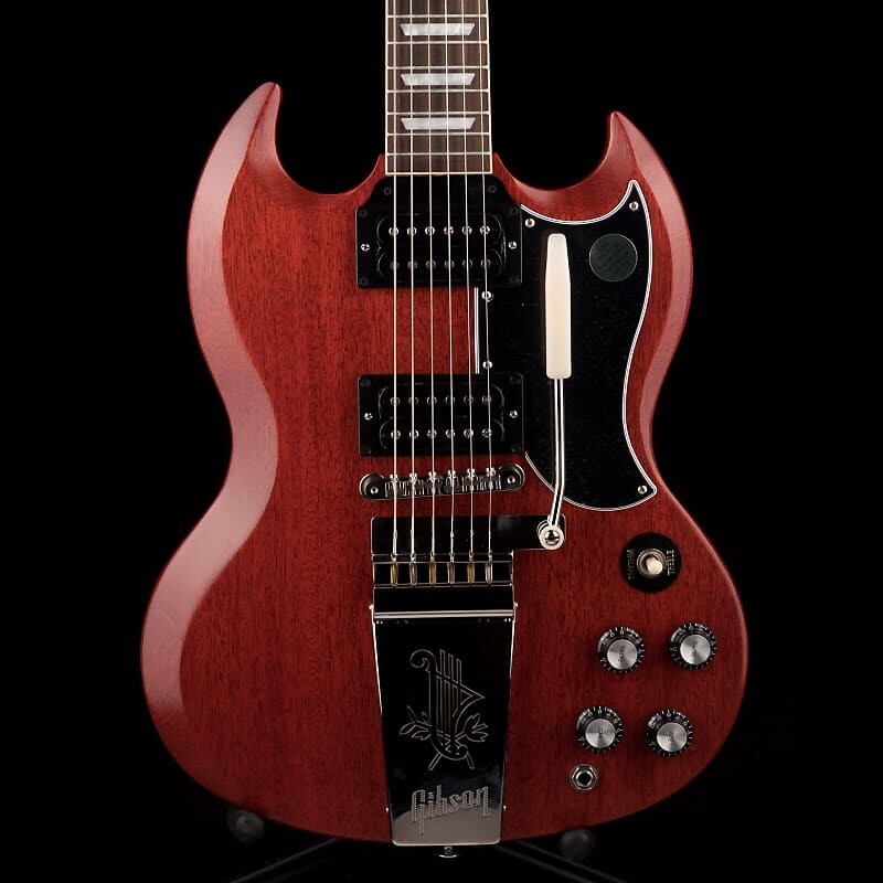 

Gibson SG Standard '61 Faded Maestro Vibrola Vintage Cherry с футляром SG '61