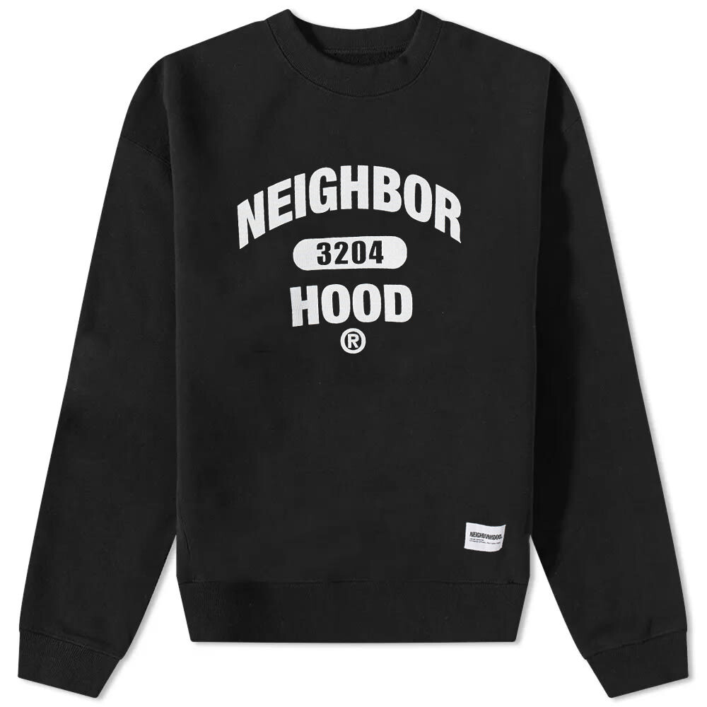 

Толстовка Neighborhood College Logo Crew Sweat, Черный