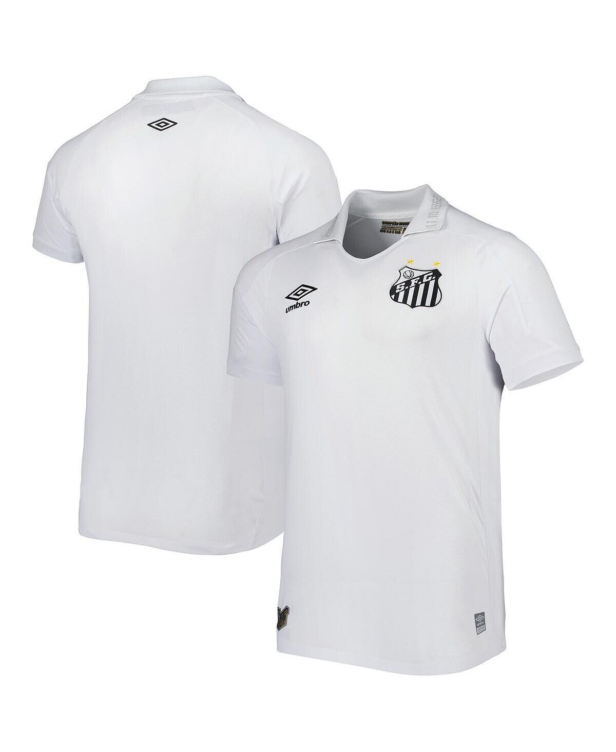 

Мужская домашняя копия джерси santos fc 2022/23 Umbro, белый