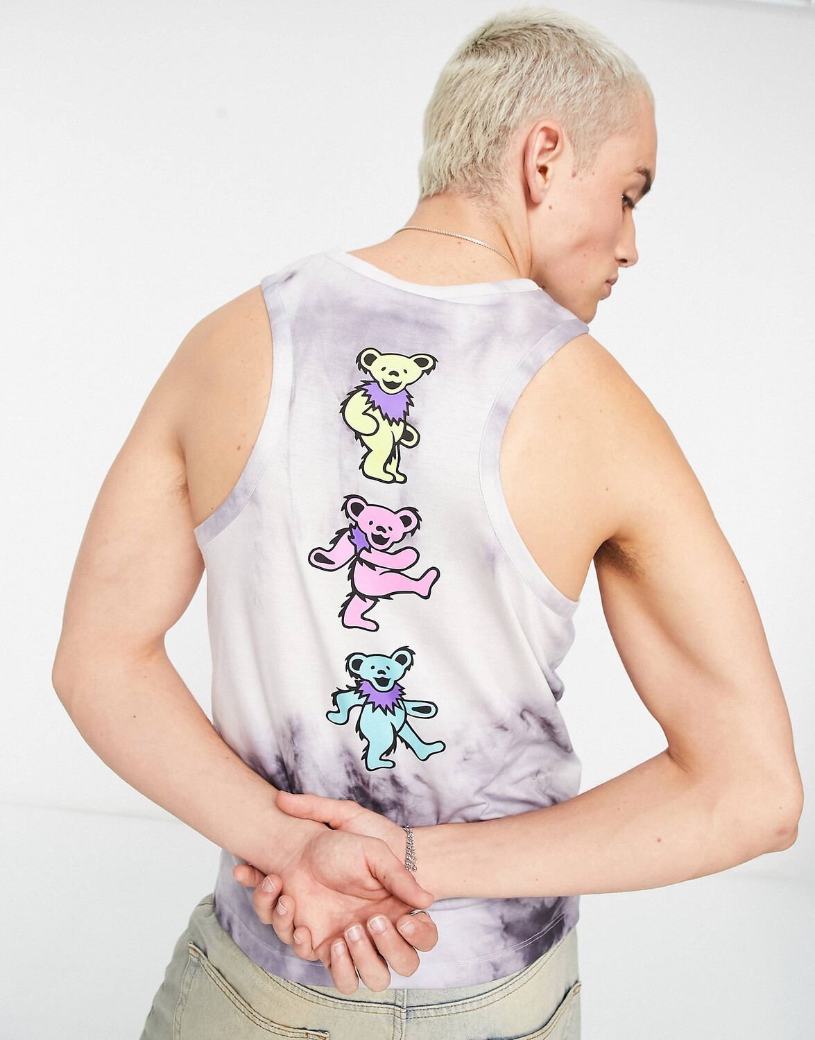 

Жилет ASOS DESIGN с разноцветным принтом Grateful Dead