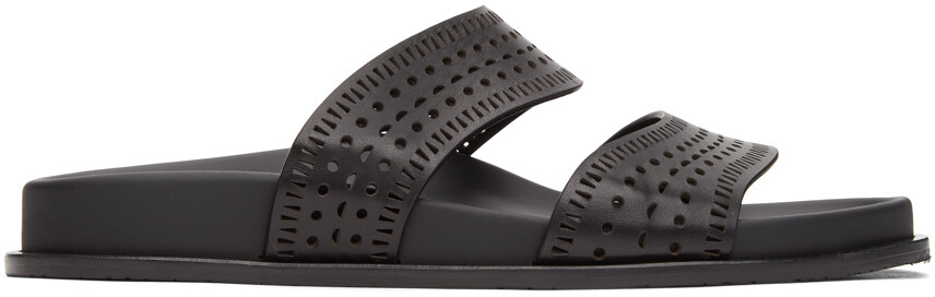 

Черные мюли Vienne Vague на плоской подошве ALAÏA