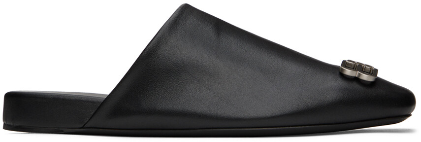 

Черные уютные лоферы BB Balenciaga