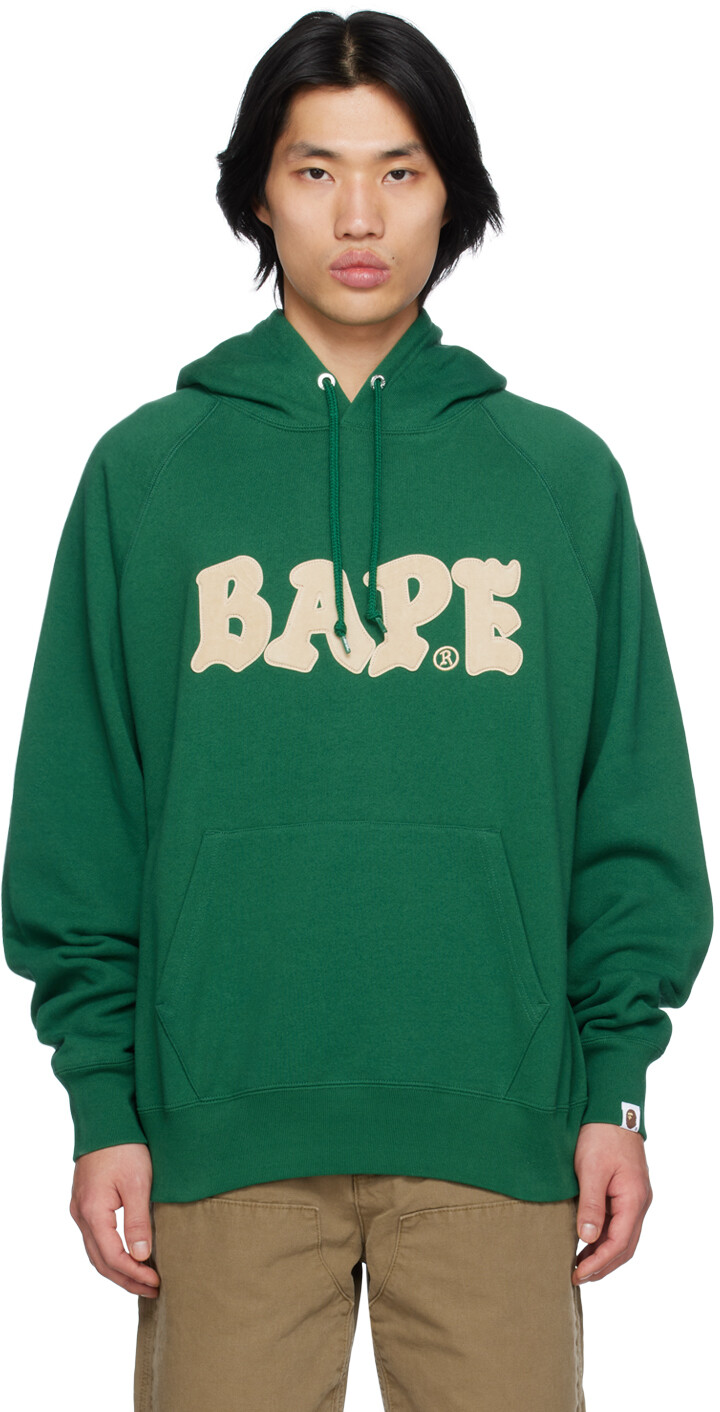

Зеленая худи свободного кроя BAPE
