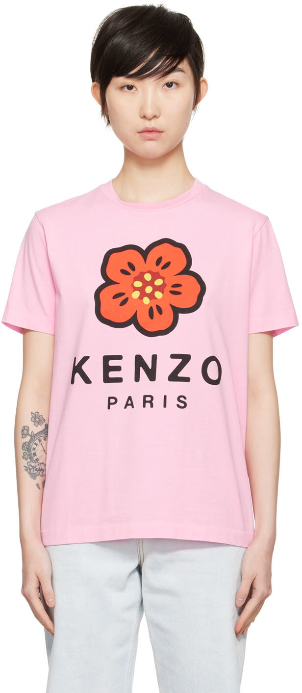

Розовая футболка Kenzo Paris 'Boke Flower'