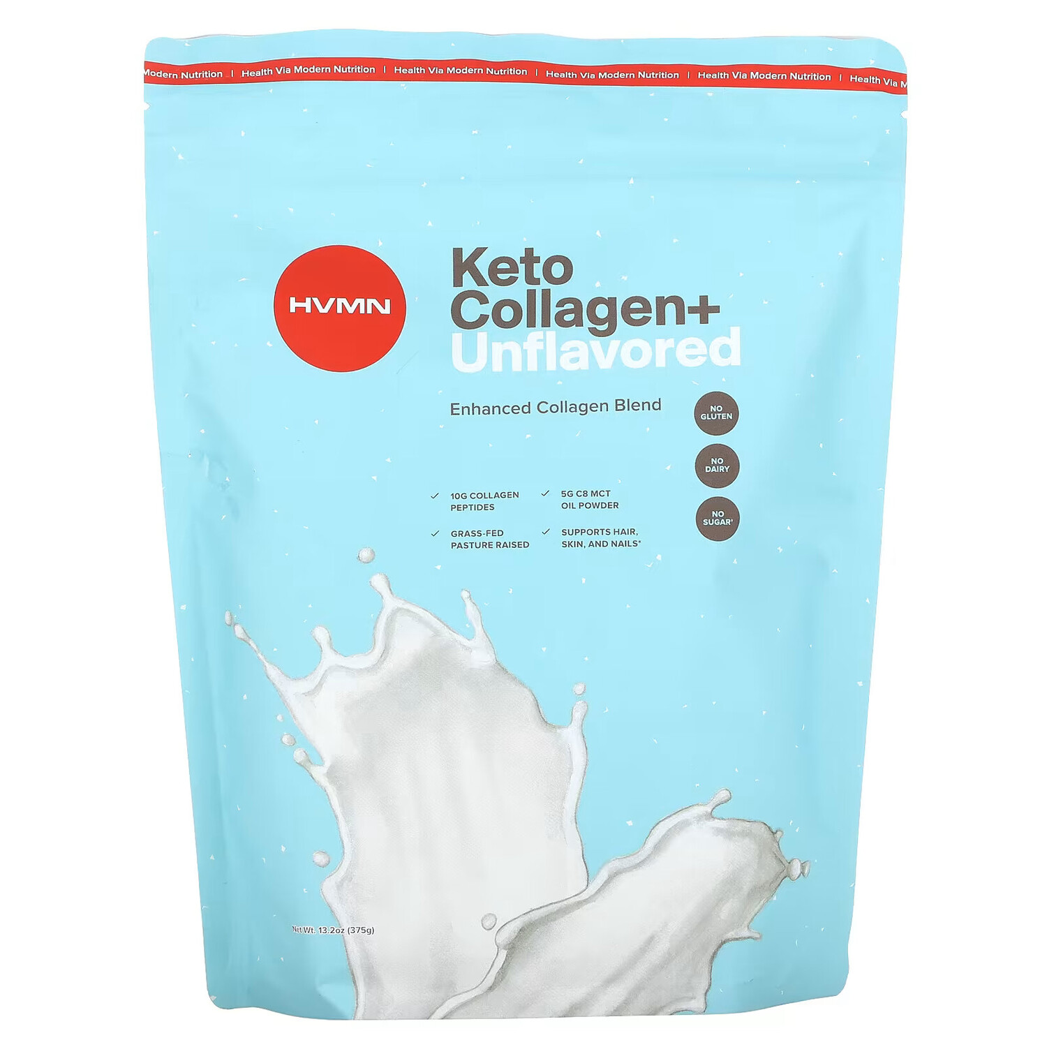 

HVMN, Keto Collagen +, без добавок, 375 г (13,2 унции)