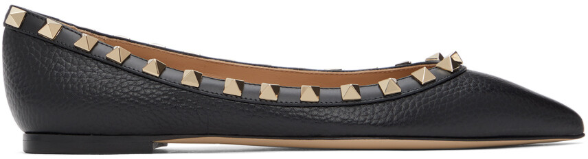 

Черные балетки Rockstud Valentino Garavani