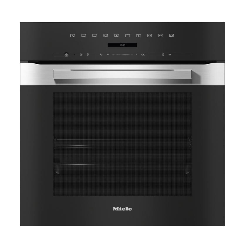 

Духовой шкаф Miele H7264B CLST, сталь/черный