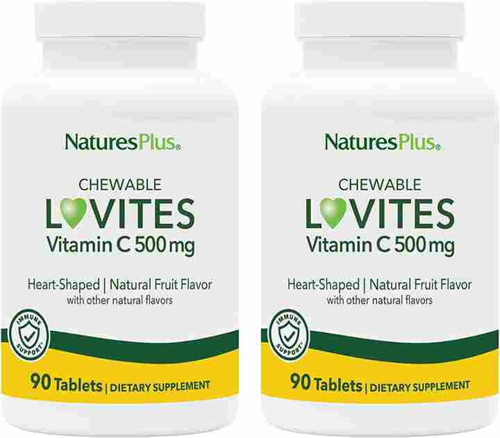 Витамин C Lovites Vitamin C 500 мг, 2 упаковки по 90 таблеток