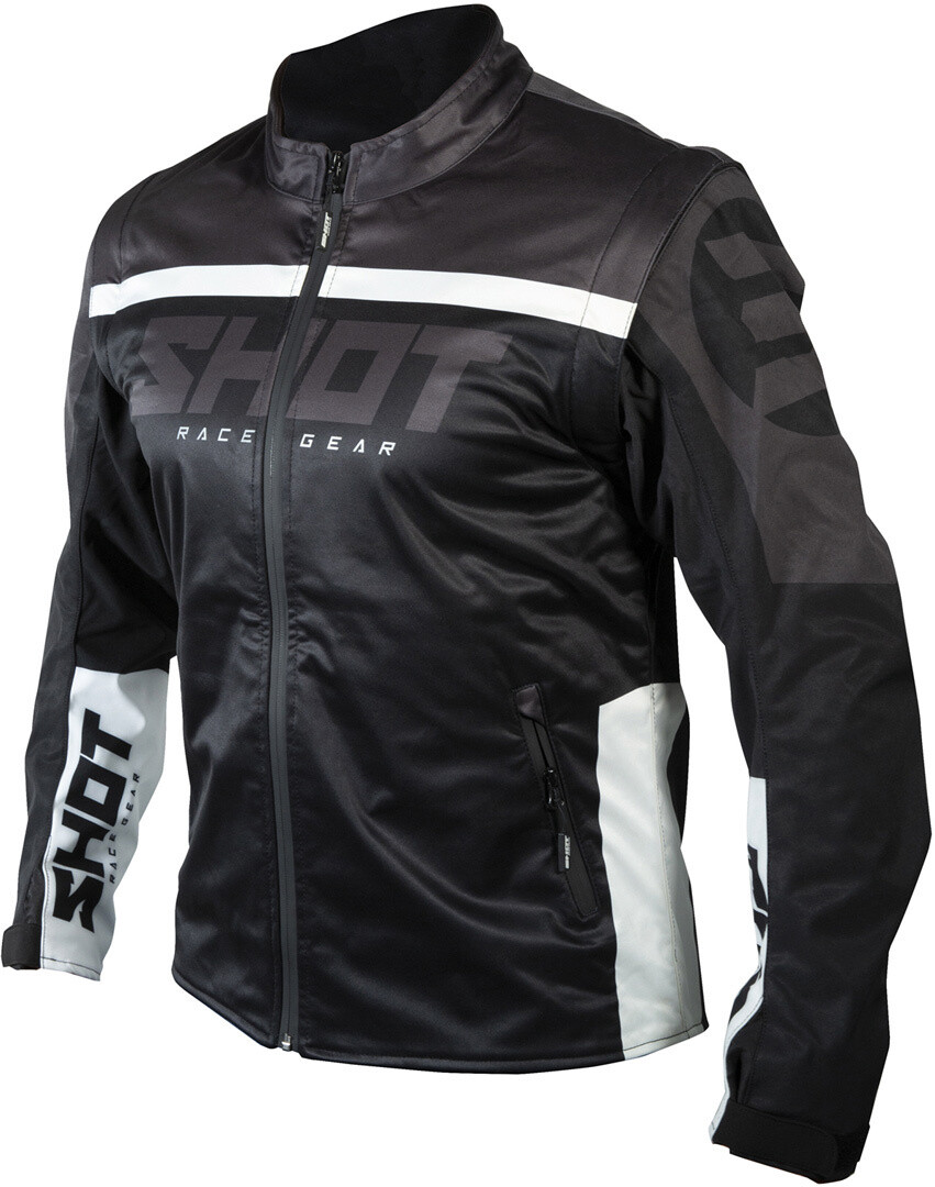 

Куртка Shot Softshell Lite 2.0 для мотокросса, черный/белый