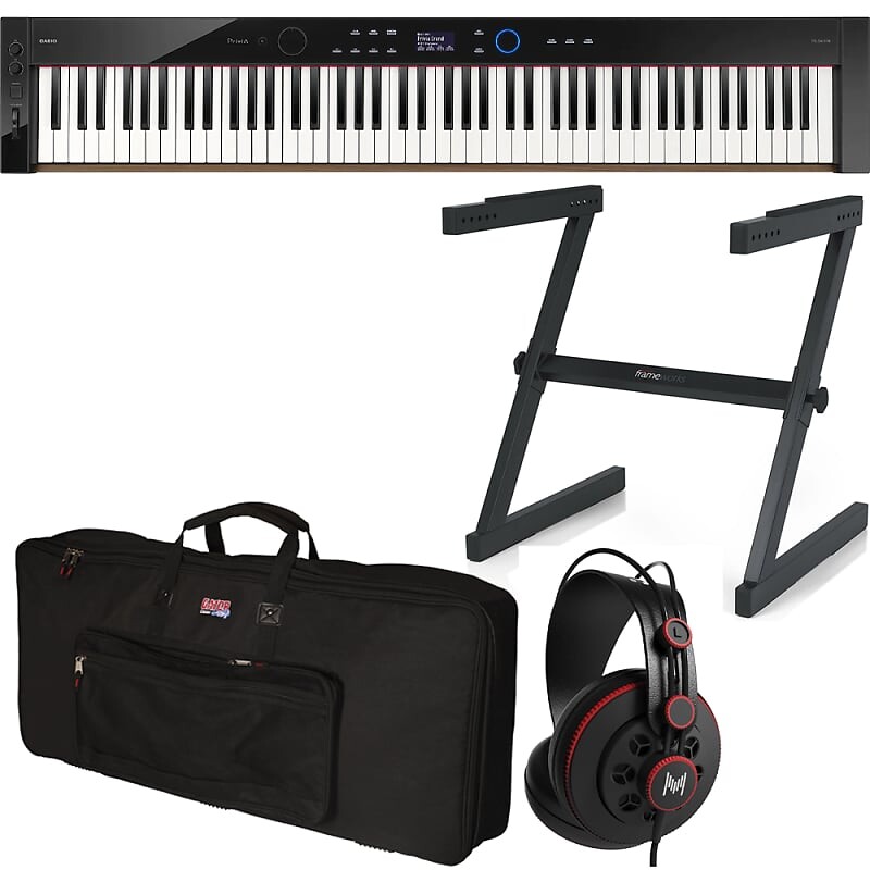 

Casio Privia PX-S6000 88-клавишная молоточковая клавиатура, черная с аксессуарами PX-S6000BKC3