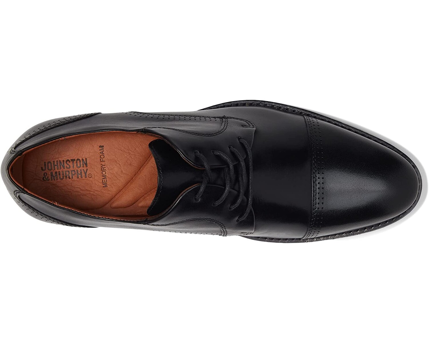 

Оксфорды Hawthorn Cap Toe Johnston & Murphy, черный