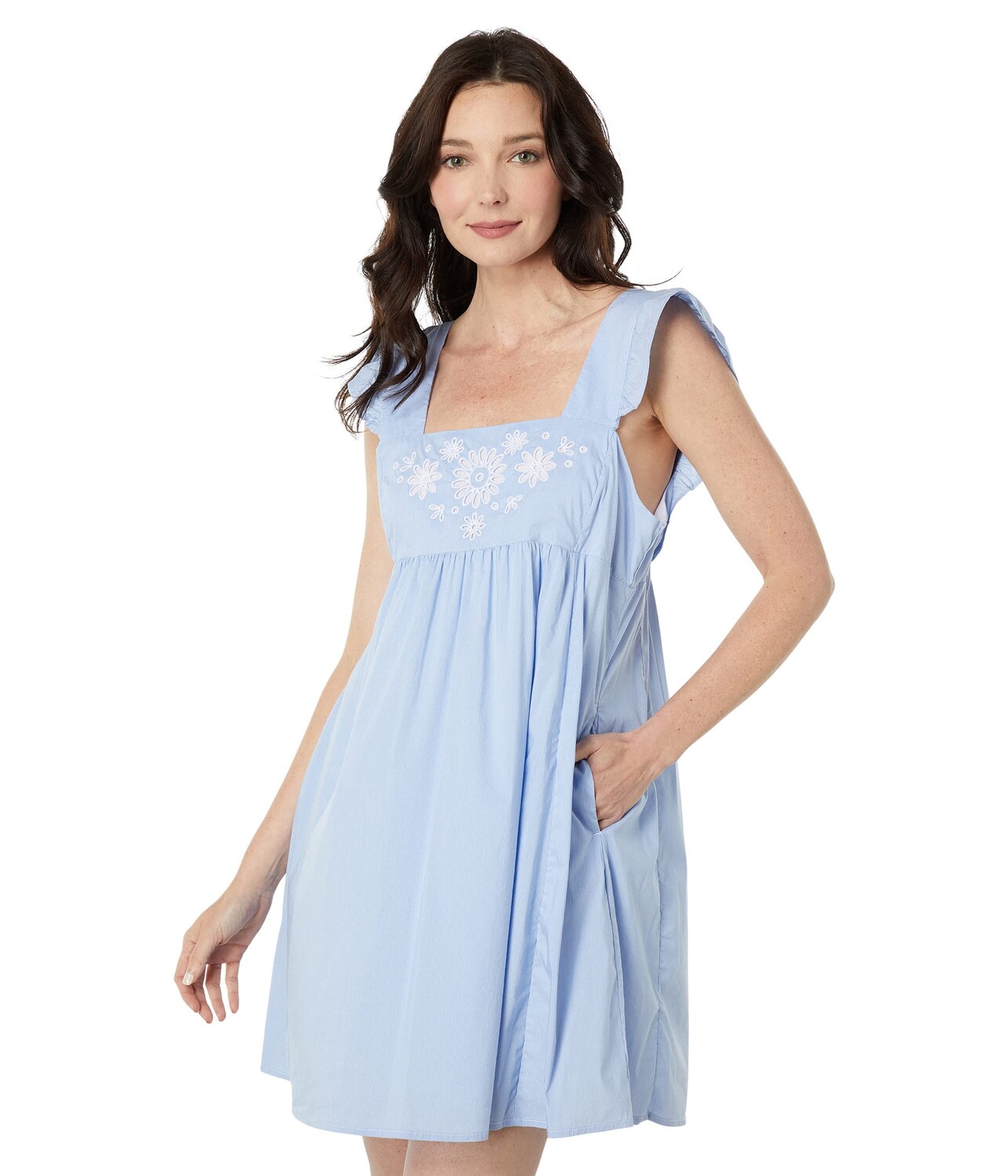 

Платье Draper James, Embroidered Maddie Babydoll Dress