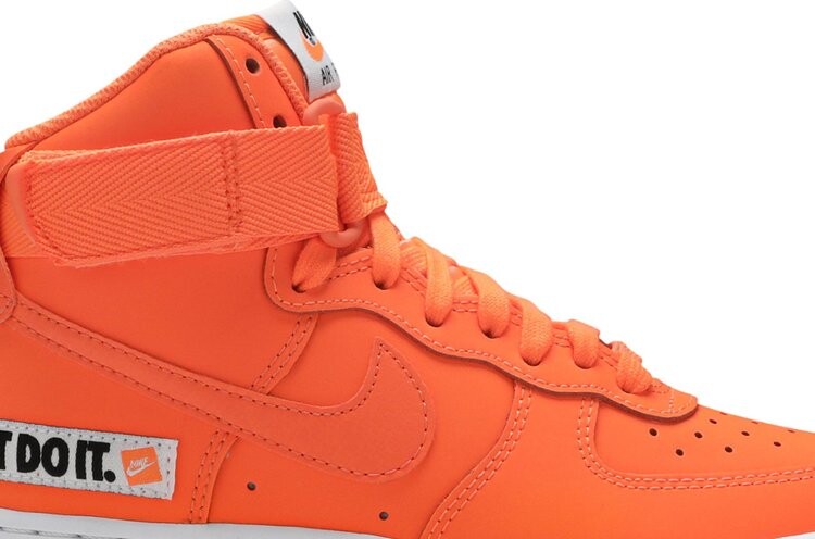 Air force 1 high just do it orange best sale