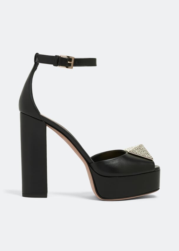 

Туфли VALENTINO GARAVANI One Stud platform pumps, черный