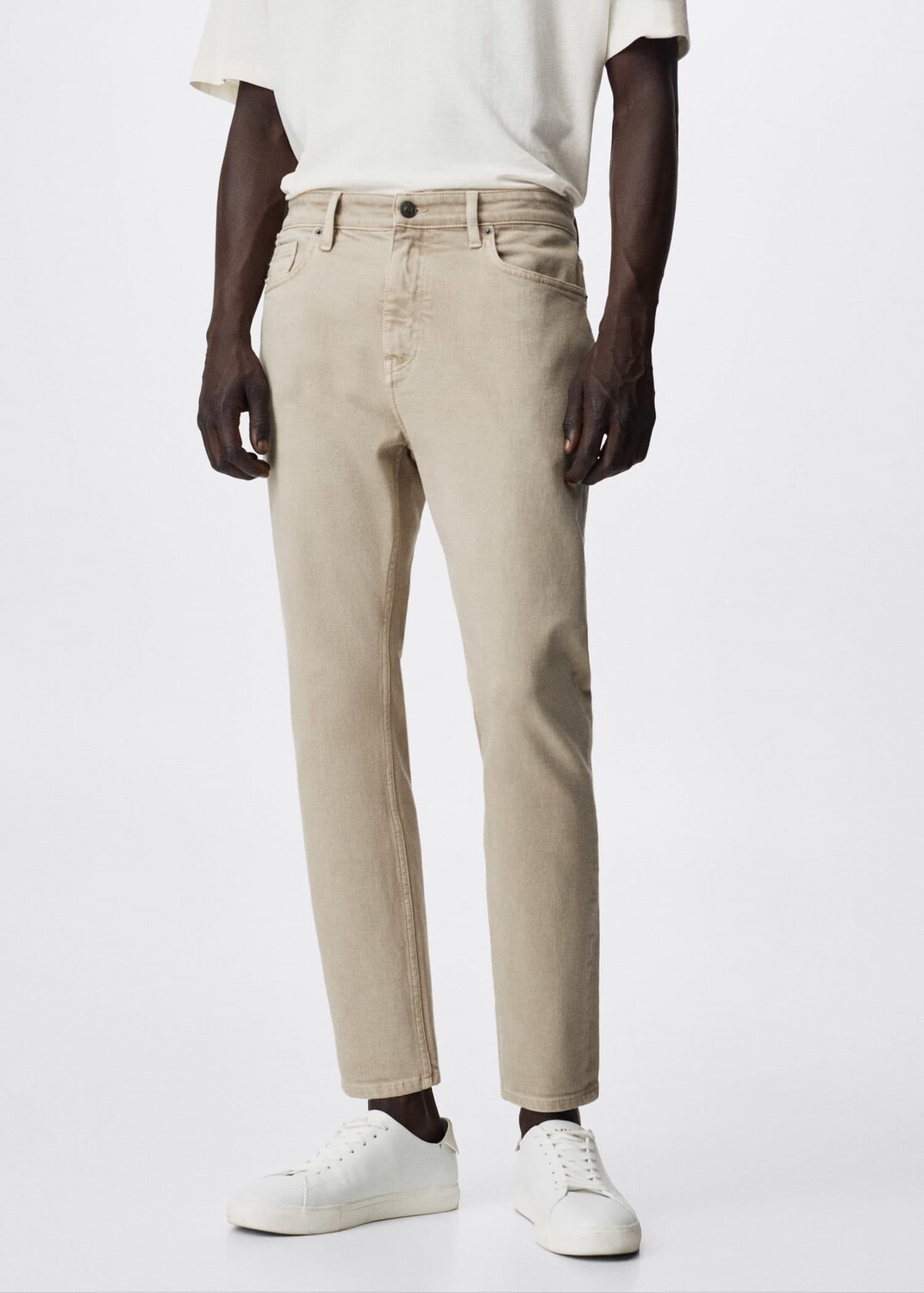 

Зауженные джинсы Tom MANGO, бежевый