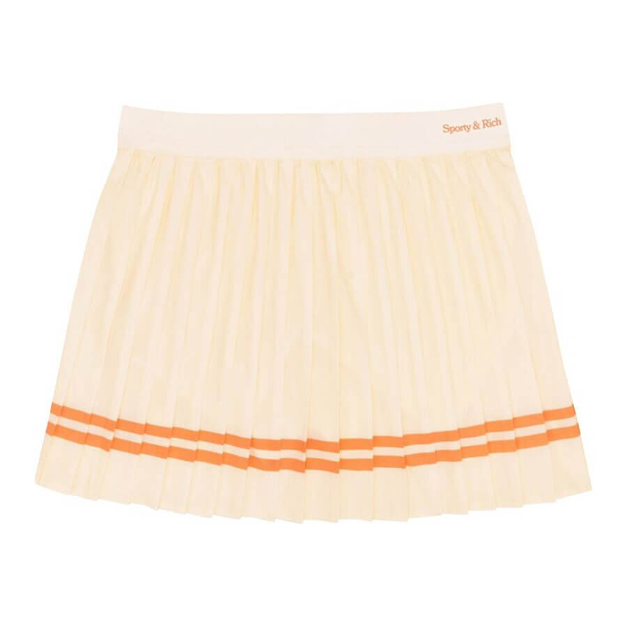 

Юбка Sporty & Rich New Serif Pleated, светло-желтый