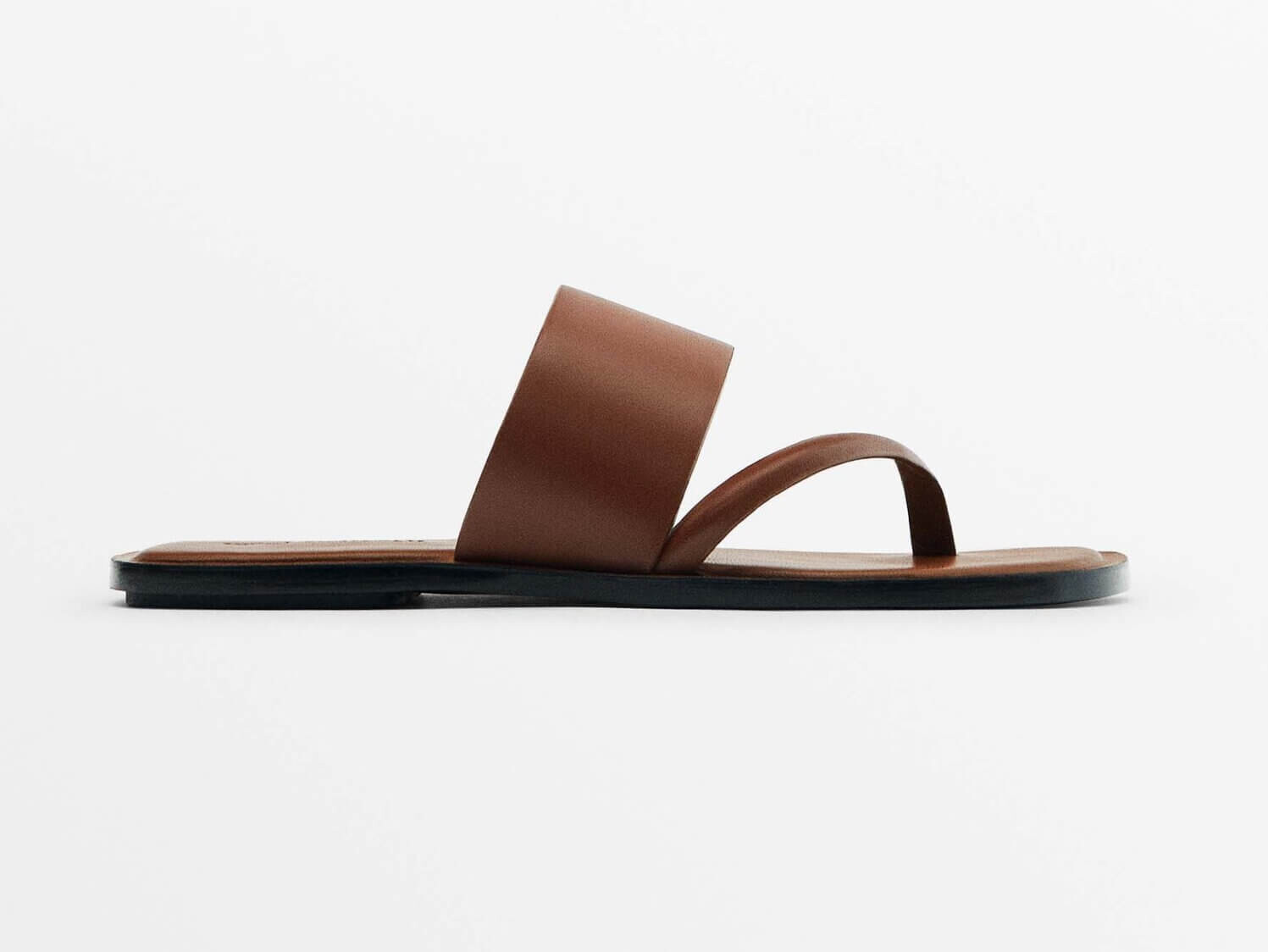 

Сандалии Massimo Dutti With Wide Strap, коричневый