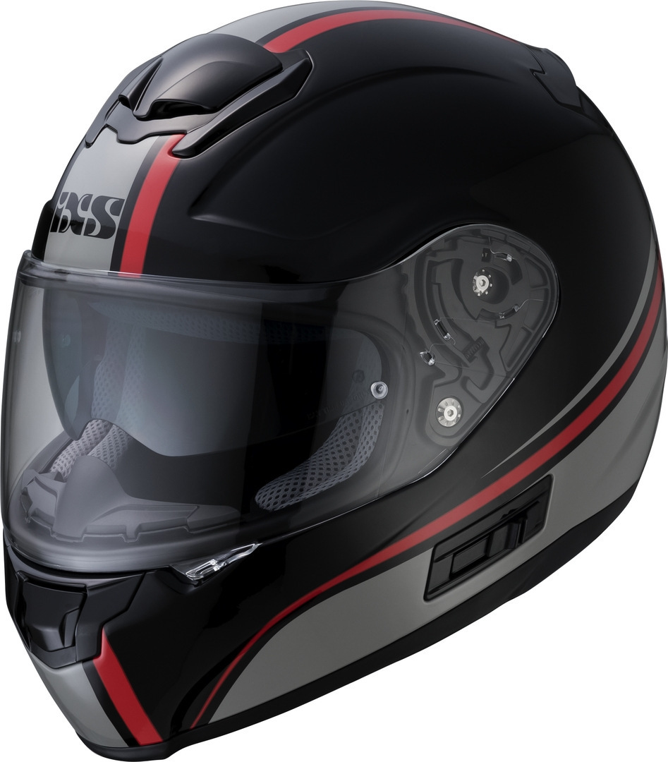 Шлем IXS 215 2.1, черно-серо-красный