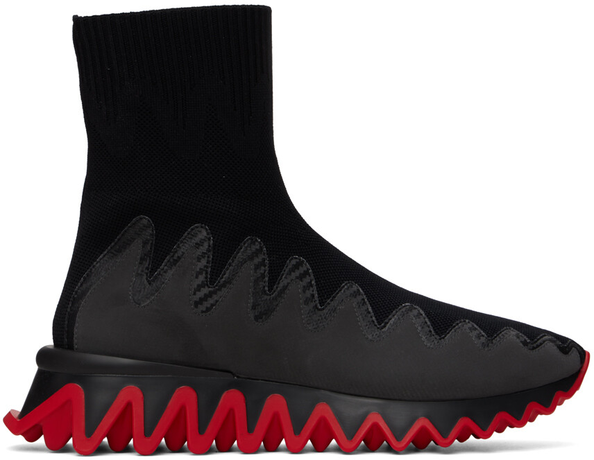 

Черные кроссовки Sharky Sock Christian Louboutin