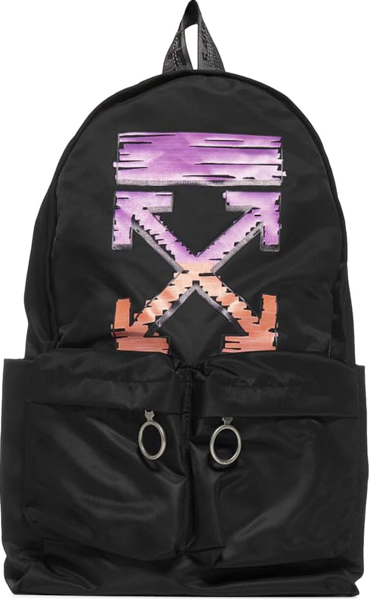 

Рюкзак Off-White Marker Backpack Black/Fuchsia, черный