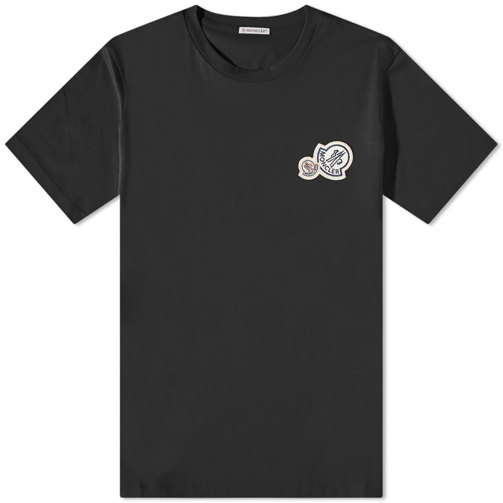 

Футболка Moncler Double Badge Tee, Черный