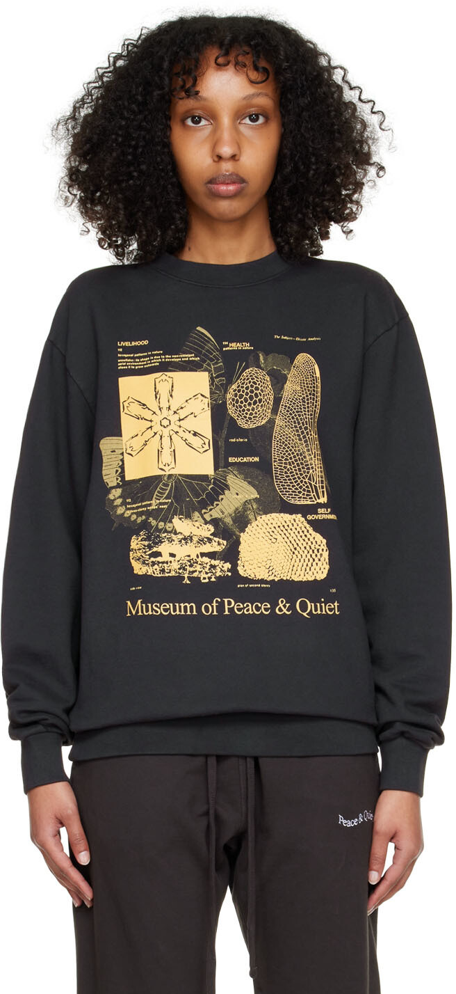 

Черный свитшот Фибоначчи Museum of Peace & Quiet