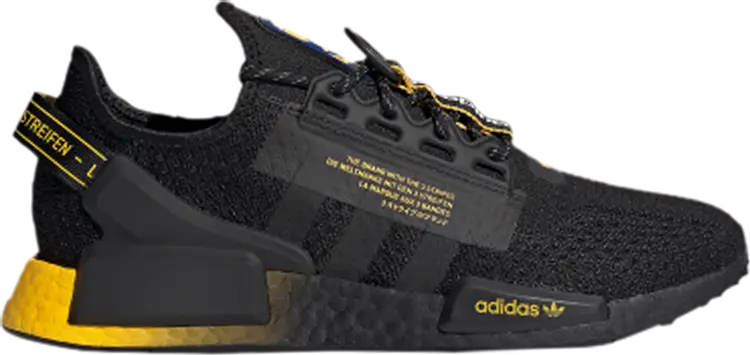 

Кроссовки Adidas NMD_R1 V2 'Black Yellow Gradient', черный