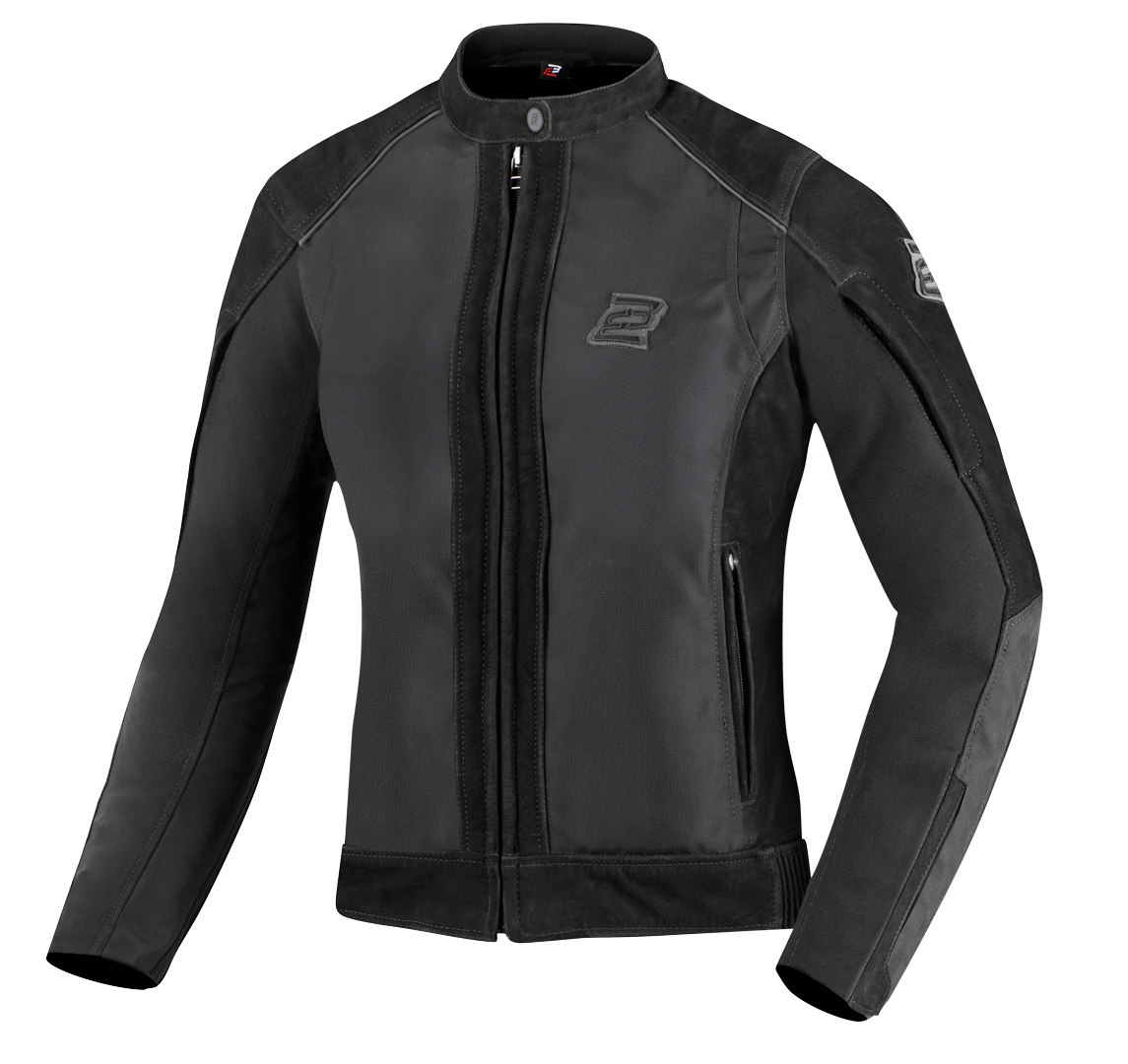 цена Женская мотоциклетная кожаная куртка Bogotto Tek-M водонепроницаемая, черный