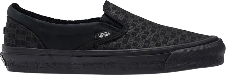 

Кеды Vans Kith x Mastermind World x OG Classic Slip-On LX Black, черный