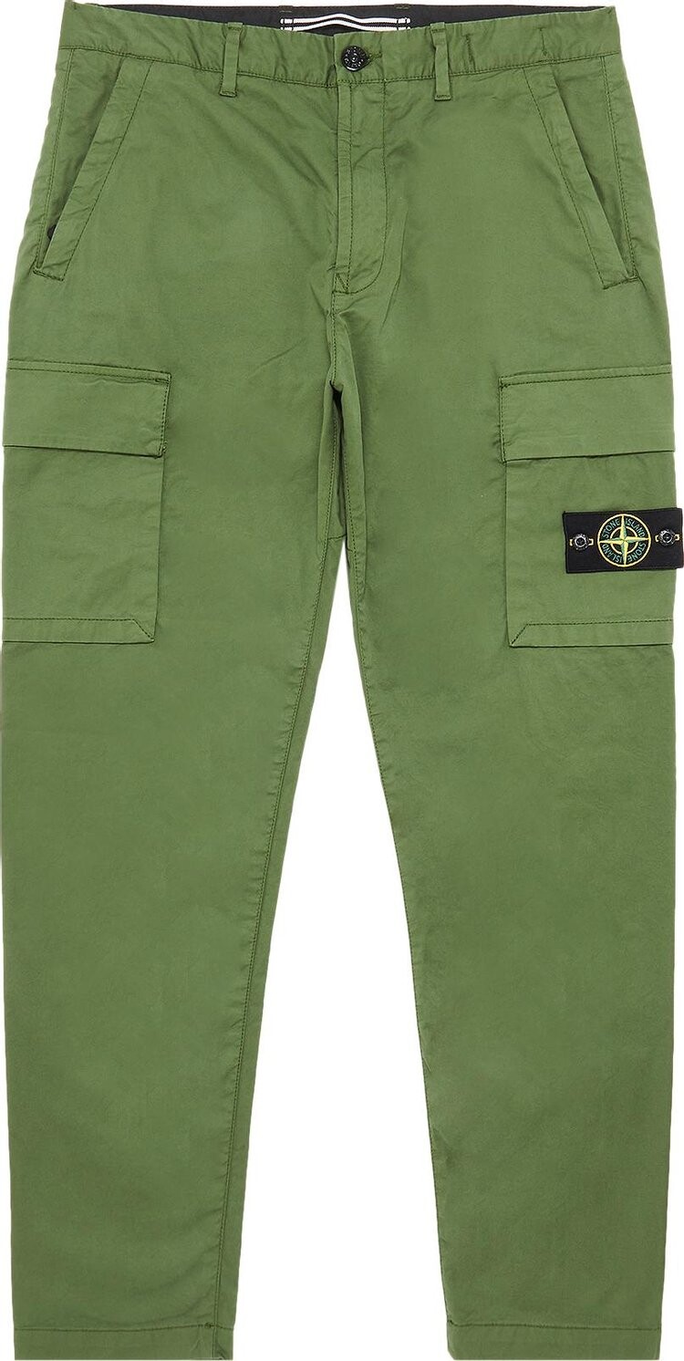 

Брюки Stone Island Cargo Pants 'Olive', зеленый