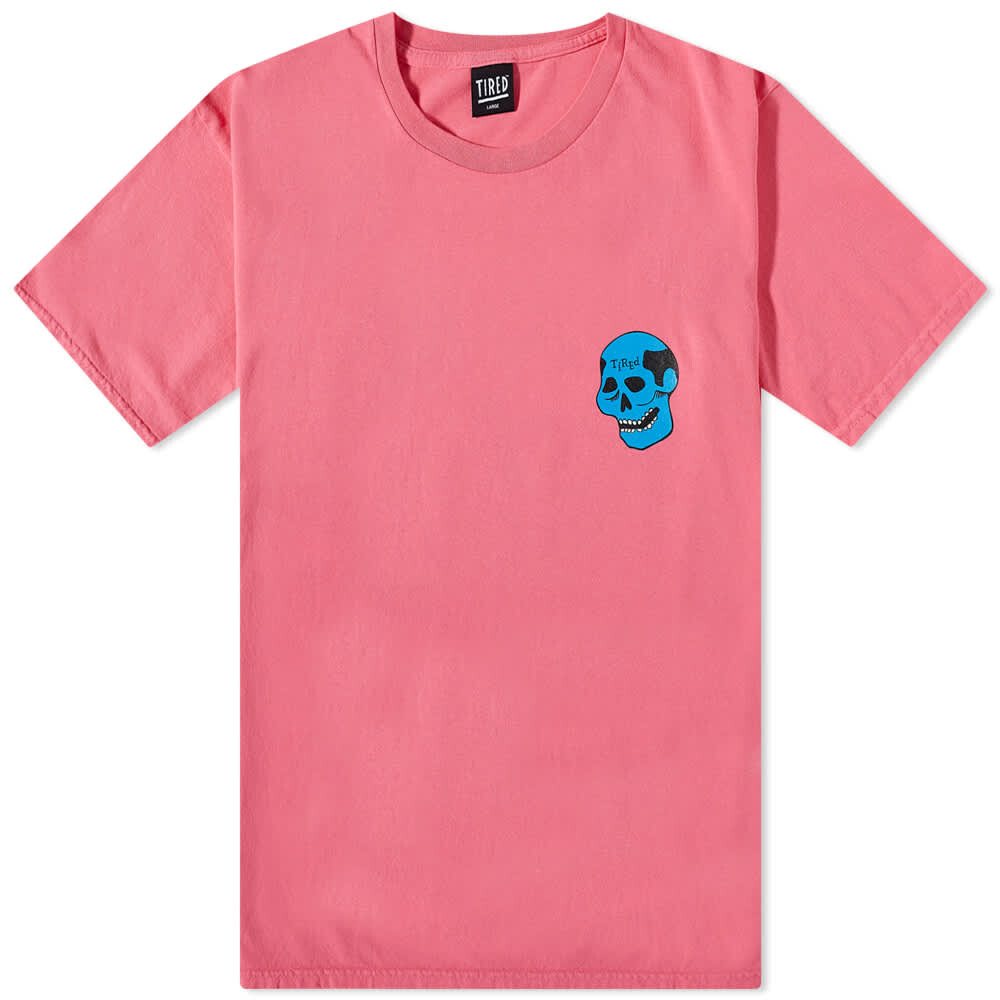 

Футболка Tired Skateboards Creepy Skull Tee, Розовый