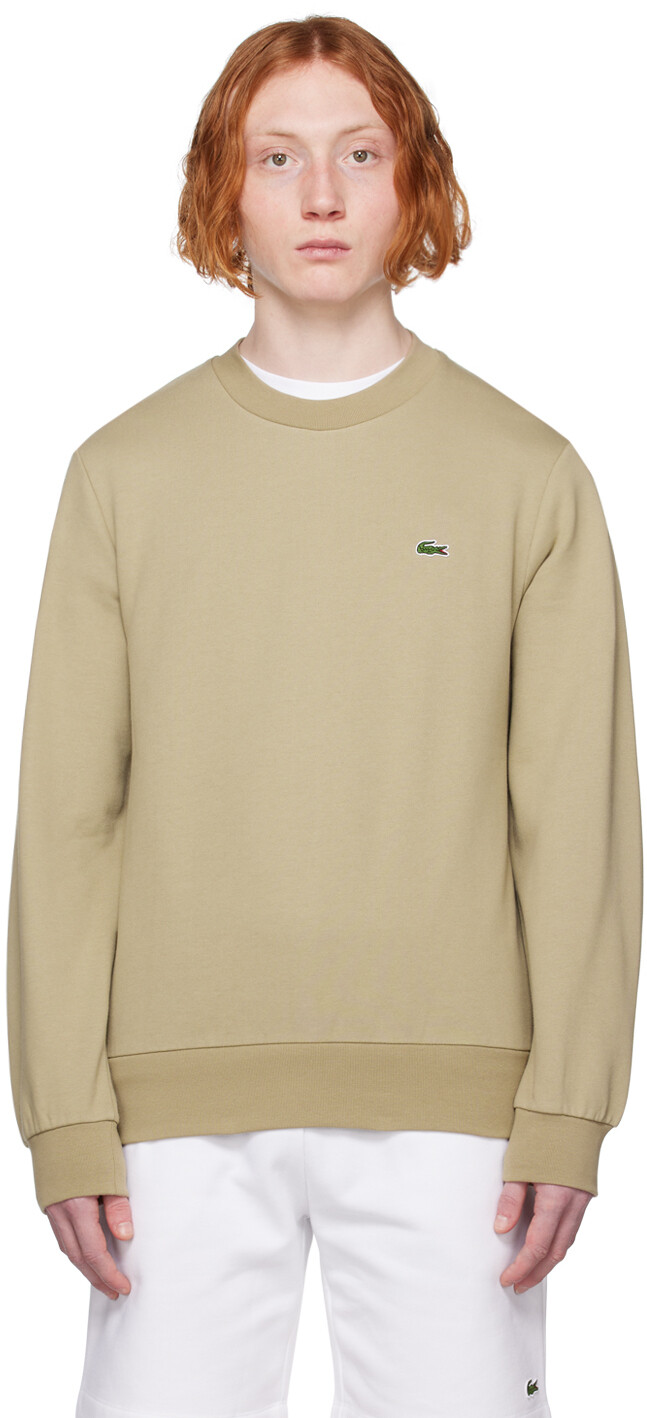 

Толстовка цвета хаки с нашивкой Lacoste