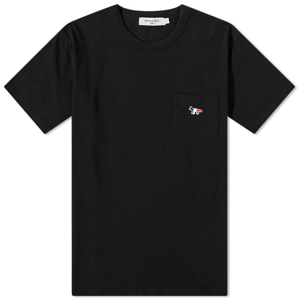 

Футболка Maison Kitsuné Tricolour Fox Patch Tee, Черный