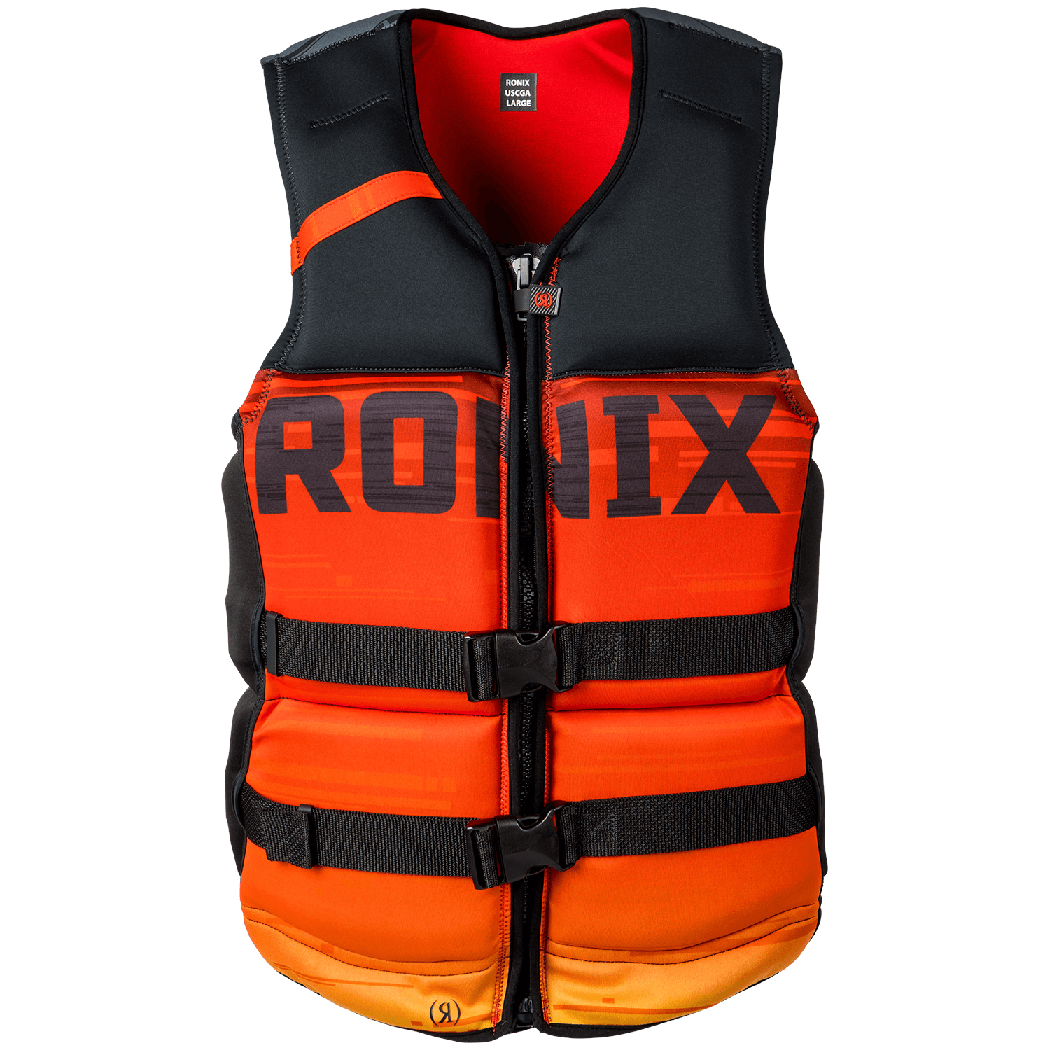 Жилет для вейкбординга Ronix Megacorp Surf Capella 3.0 CGA 2023, оранжевый/черный