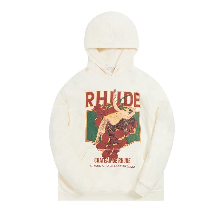 

Худи Rhude Chateau De Rhude Hoodie 'Vintage White', белый