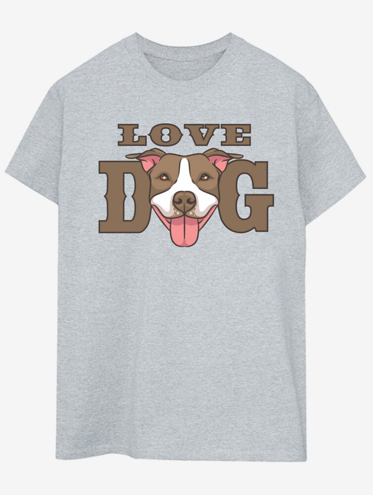 

NW2 Pets Dog Slogan Adult Heather Серая футболка с принтом George., серый