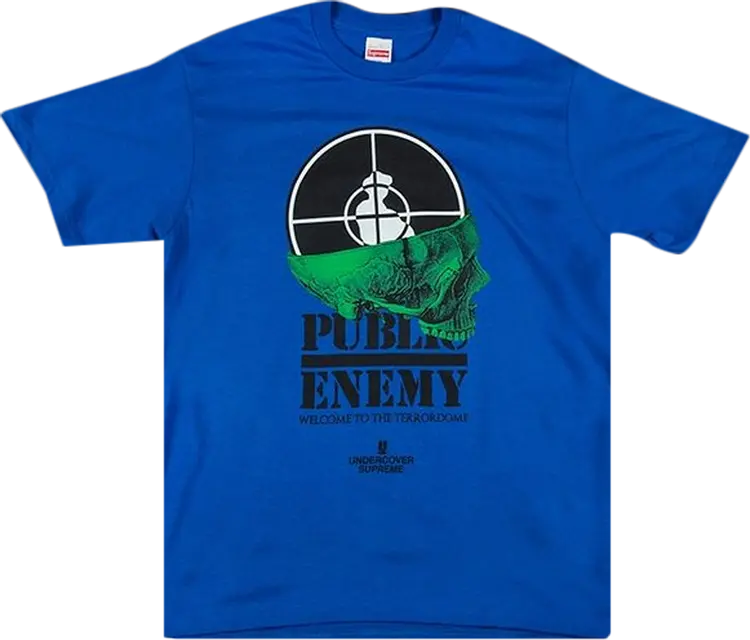 

Футболка Supreme x Undercover x Public Enemy Terrordome T-Shirt 'Royal Blue', синий