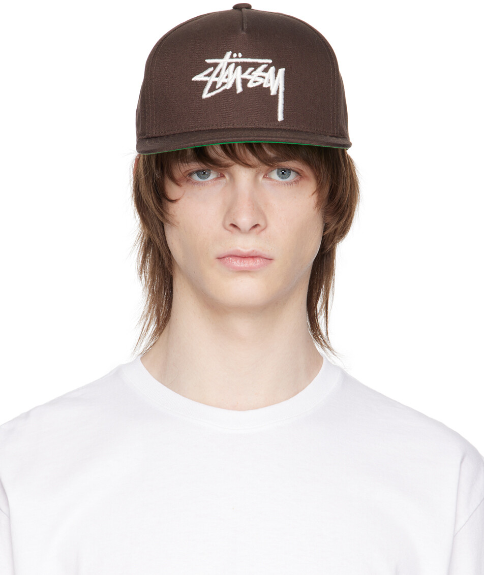 

Коричневая большая кепка Stüssy