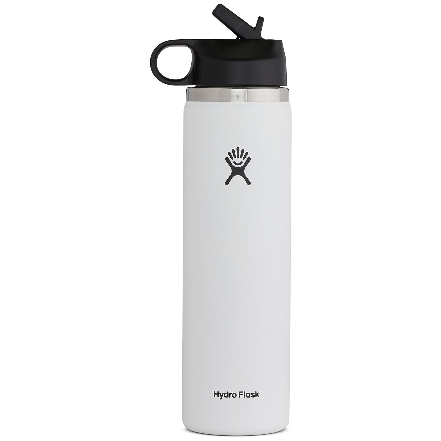 

Hydro Flask Бутылка для воды с широкой горловиной и соломенной крышкой на 24 унции, белый
