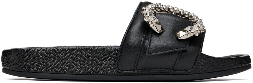 

Черные шлепанцы Fallon Jimmy Choo