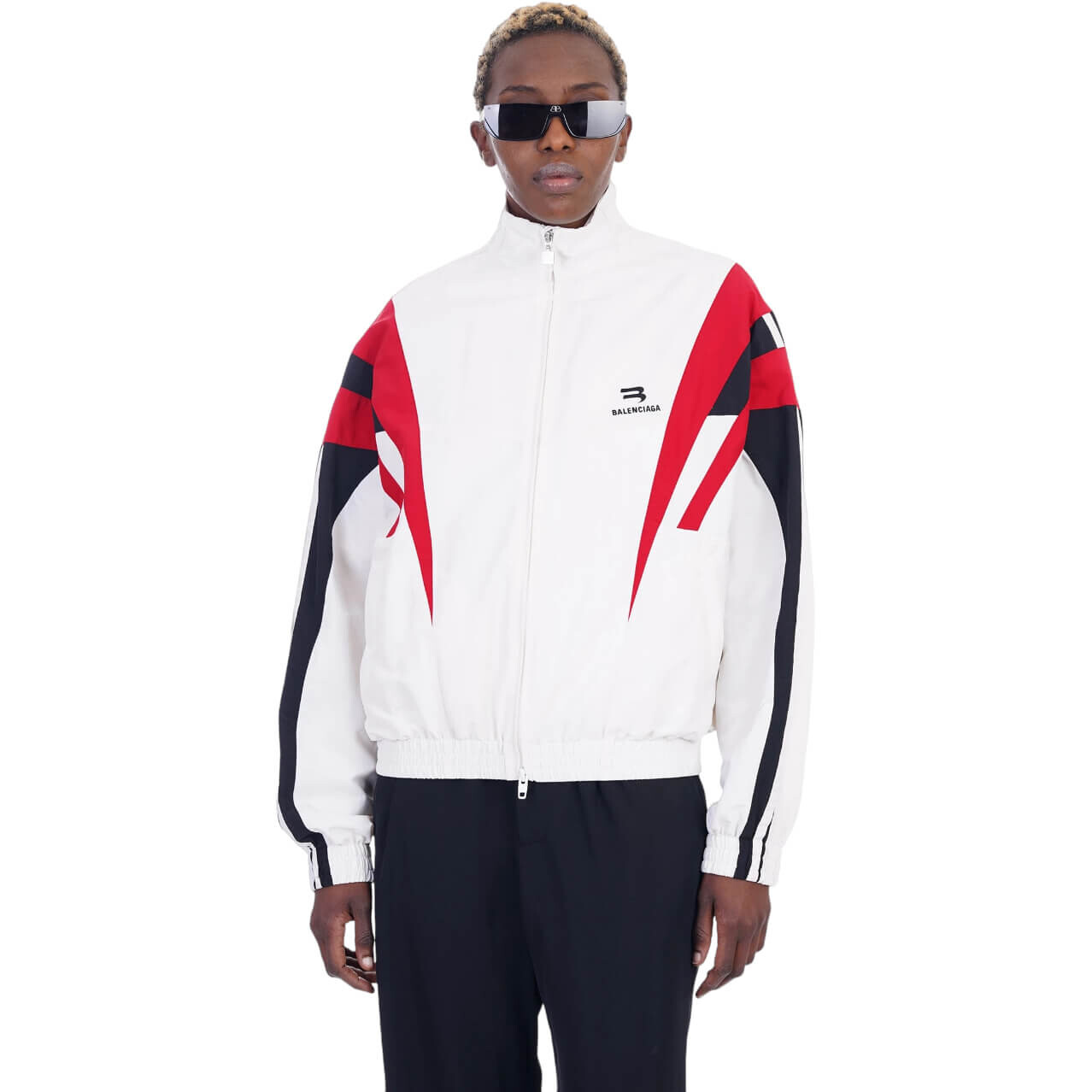 

Толстовка Balenciaga Polyamide, белый/красный/черный