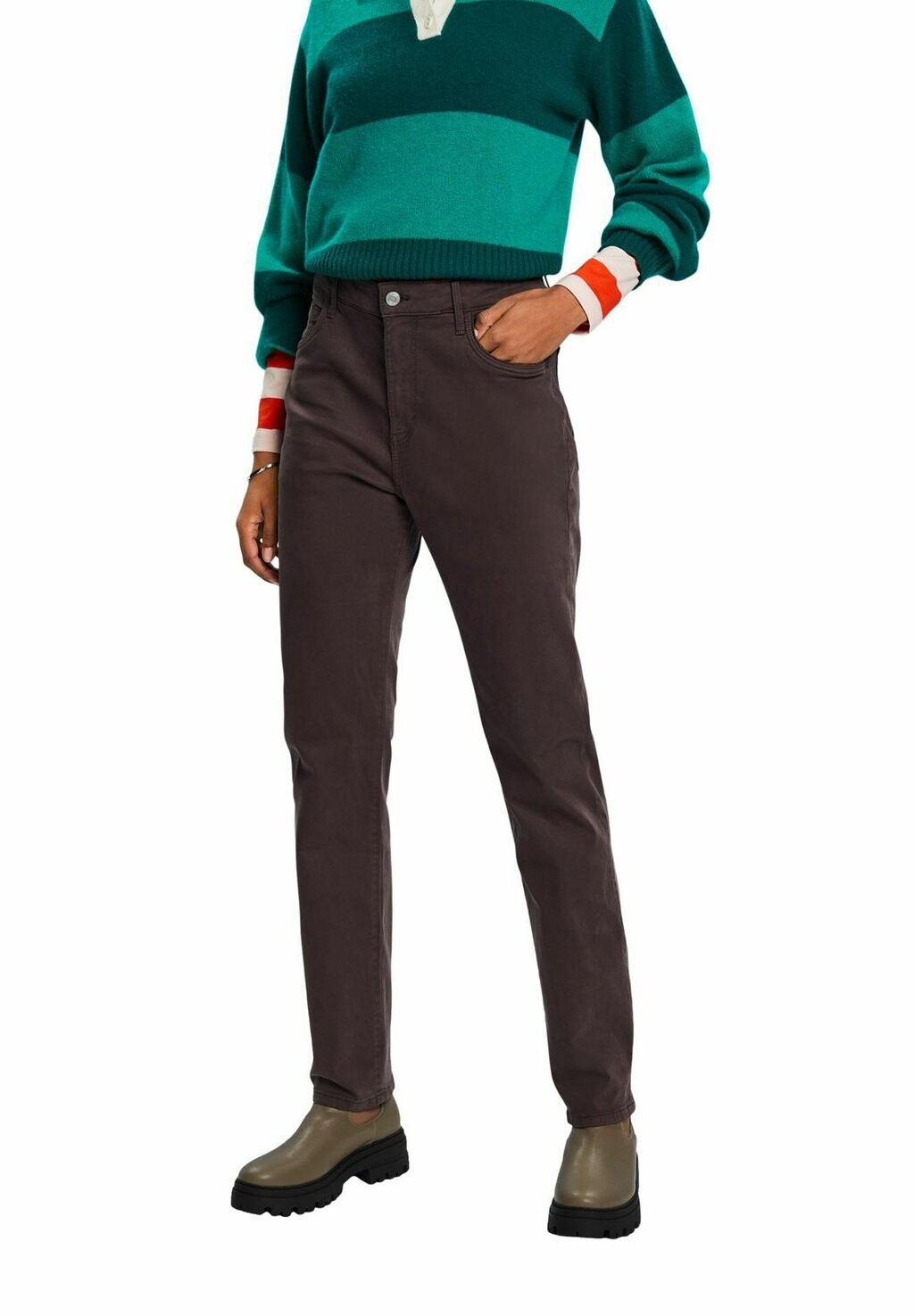 

Тканевые брюки Esprit, коричневый