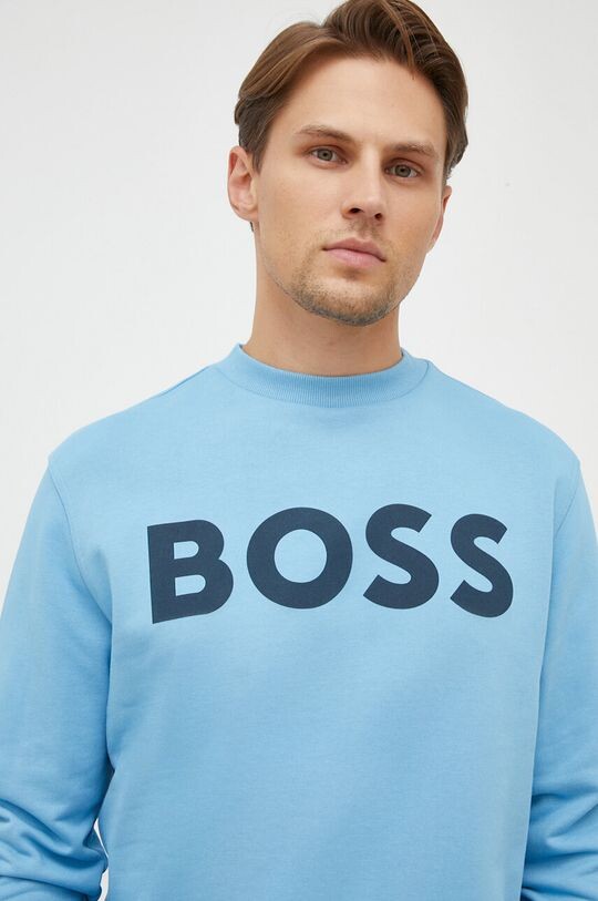 

Хлопковая толстовка Boss, синий