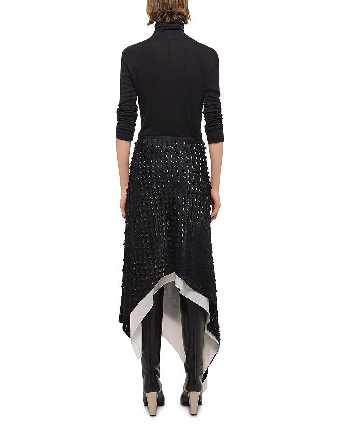 

Helmut Lang Асимметричная юбка с вырезом, черный