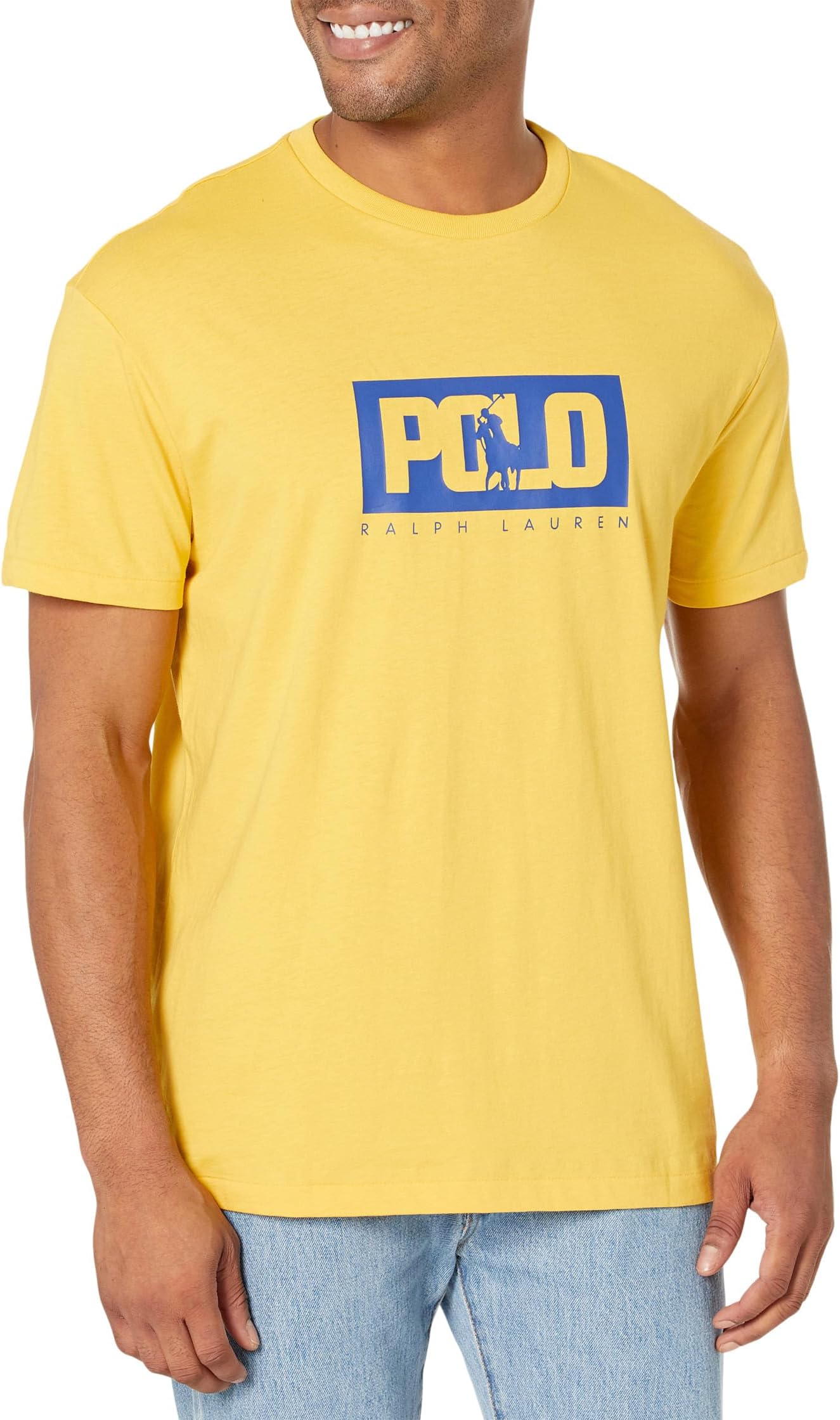 Классическая футболка из джерси с логотипом Polo Ralph Lauren, цвет Canary Yellow