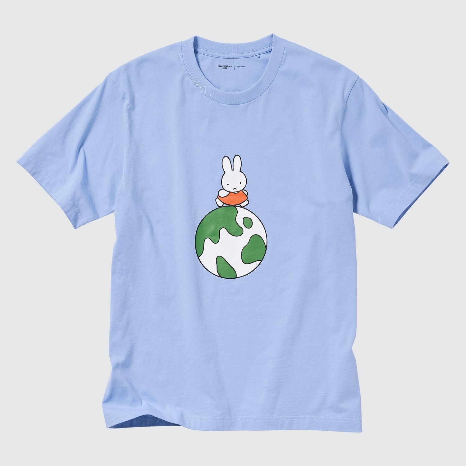 

Футболка «мир для всех» с графическим принтом (дик бруна) UNIQLO, синий