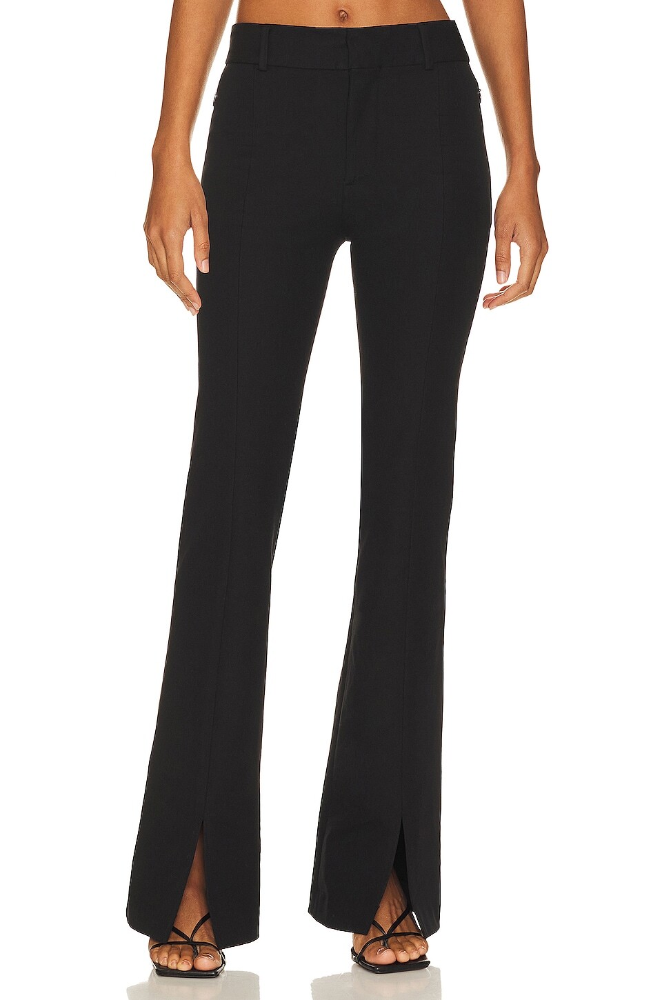 

Брюки FRAME Le High Flare Split Front Trouser, нуар