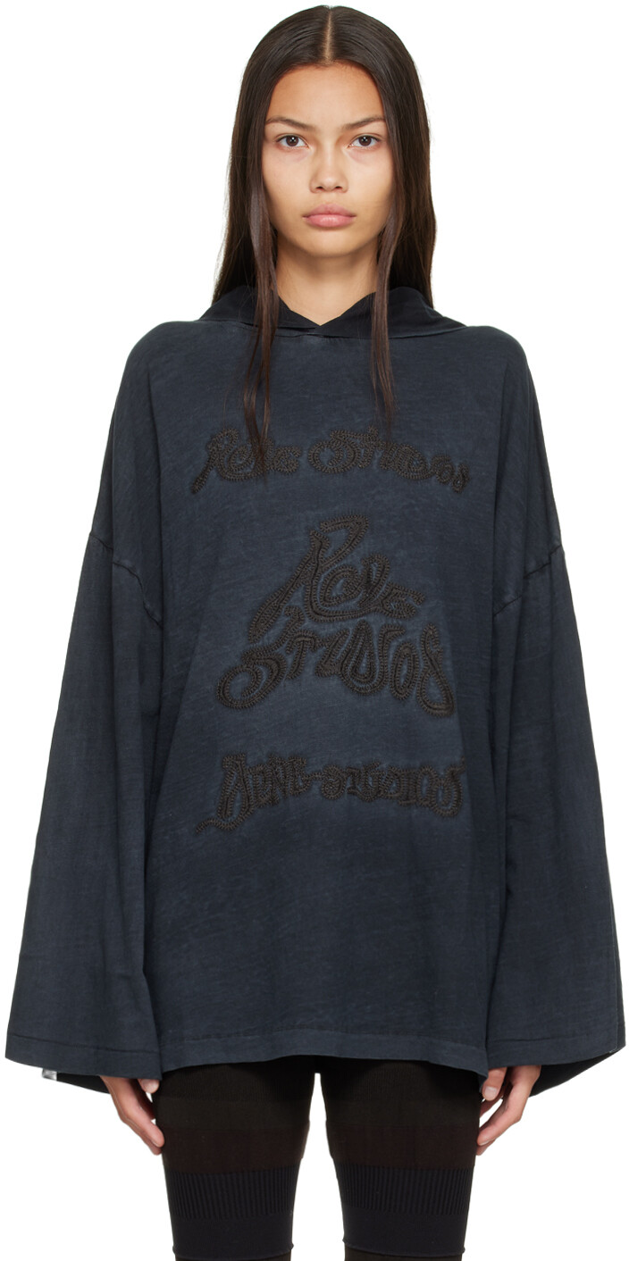 

Серый худи с вышивкой Acne Studios
