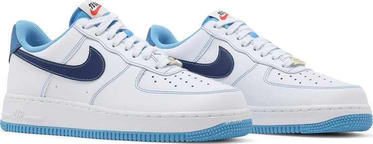 Nike air force 1 trainers outlet in white and blue